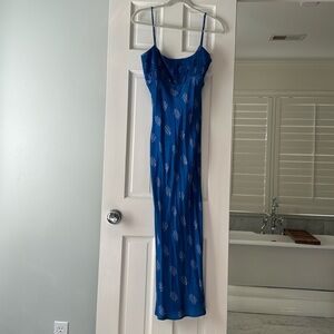 Like New Ciao Lucia Nero Like Silk Dress Deep Blue
